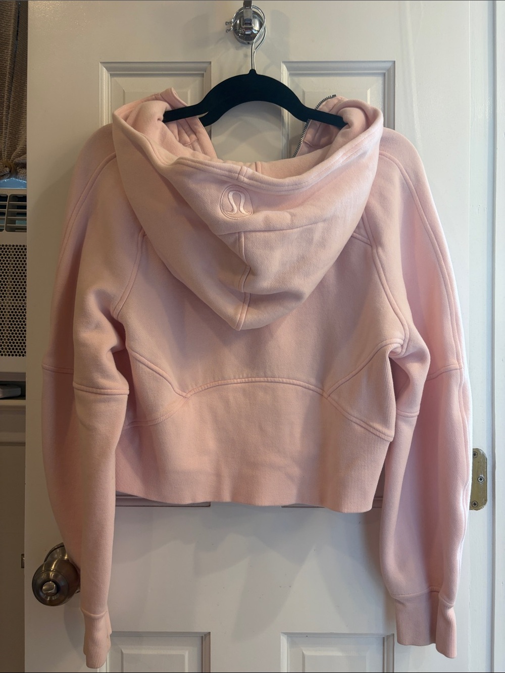 lululemon athletica Cropped Half-Zip Sweatshirt in Light Pink - Picture 2 of 2